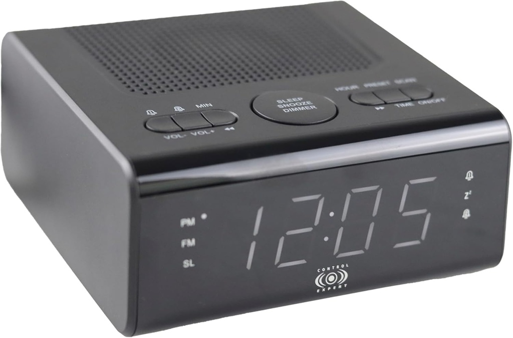 Radio Reloj Despertador Control Expert CE-R24HK Radio Fm Pantalla Led  Alarma Dual