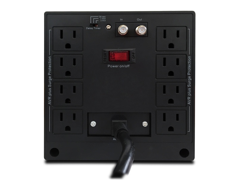 Regulador De Voltaje Cdp 1500W R-AVR3008 3000VA 8 Contactos