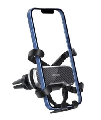 Soporte De Teléfono Para Rendija De Ventilación Ugreen  80539 Tecnología Gravity Drive, Rotación 360 Grados, Suspensión De Goma, Soporta Teléfonos De 65MM A 80MM De Ancho