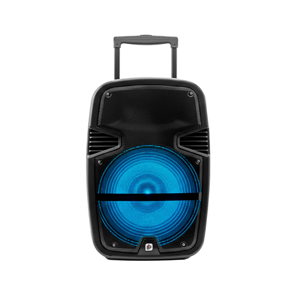 Bocina Bluetooth Link Bits 15 Pulgadas BM15015K Radio Fm, Micrófono, Control Remoto, Luz Led