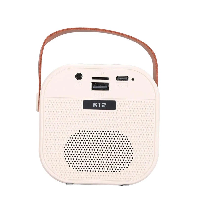 Mini Bocina Portátil Bluetooth Link Bits  K12M Radio Fm, Luz Decorativa, Usb, Auxiliar
