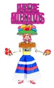 Adorno Calaca C/ Falda #2 C/Espiral