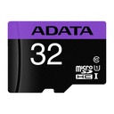 MICRO SD 32GB ADATA CL-10 CON ADAPTADOR MORADA