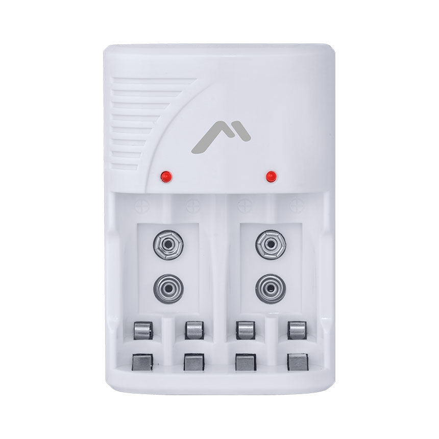 CARGADOR DE 4 PILAS AA/AAA/2X9V/NI-MH/NI-CD/ INCLUYE 4XAA MC-210