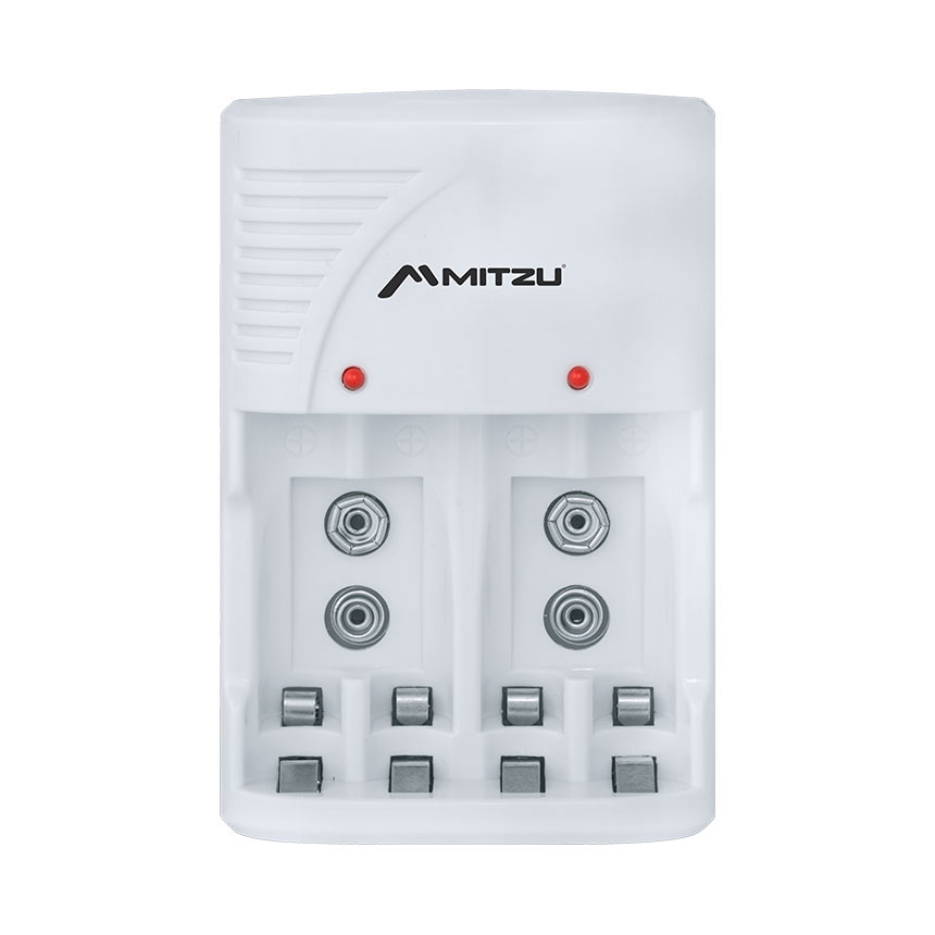 CARGADOR DE 4 PILAS MITZU MC-700 AA/ AAA/ 9V INCL 4XAA 2500 MAH