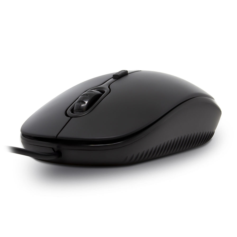 MOUSE ALAMBRICO VORAGO MO-100 NEGRO