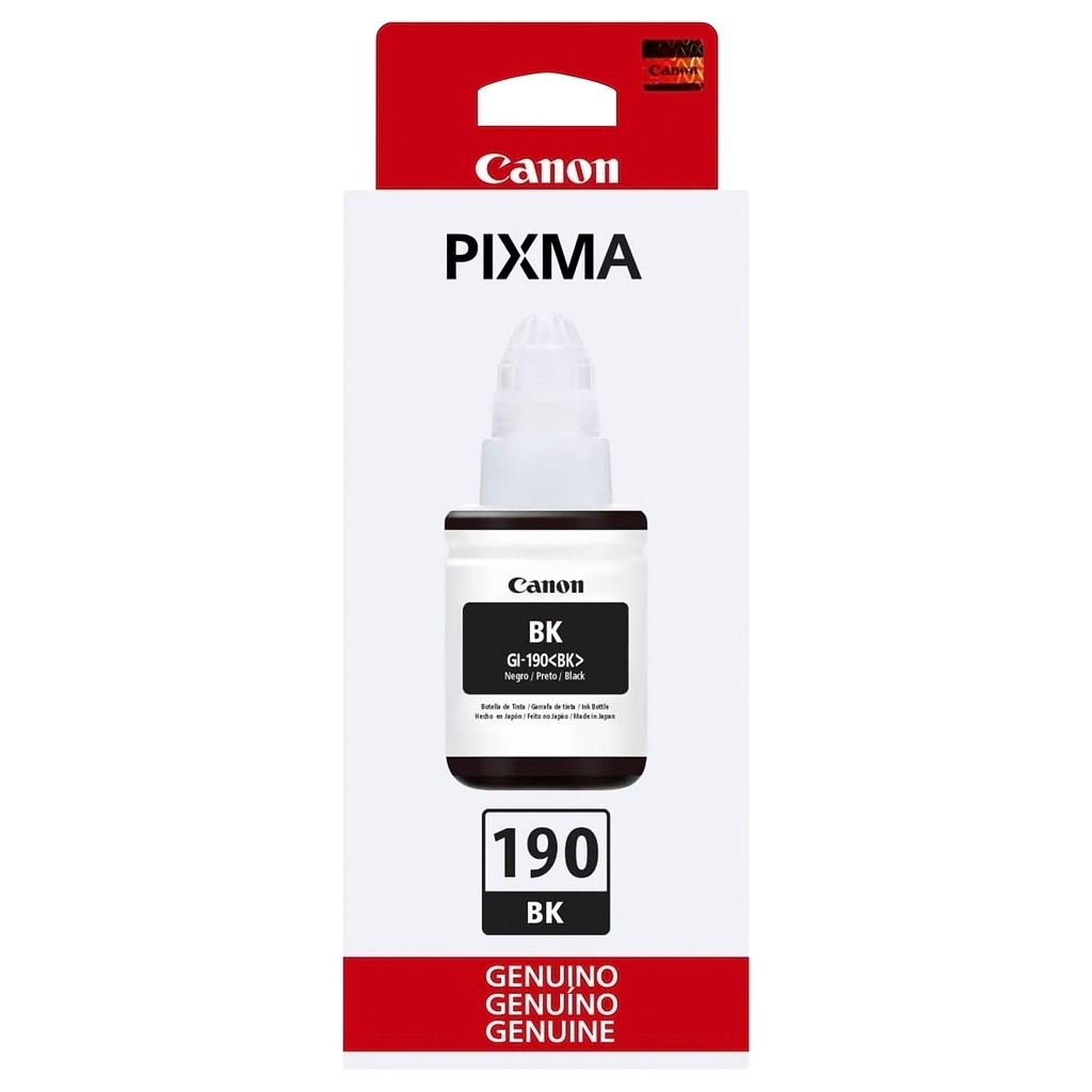 BOTE TINTA CANON GI-190 NEGRO CN-2902