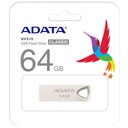USB 64GB ADATA UV210 PLATA METALICA 2.0