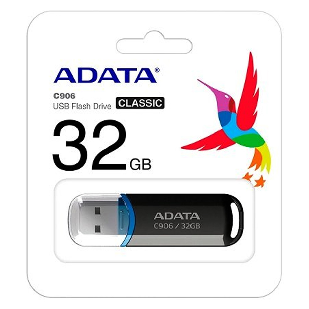 USB 32GB ADATA C906 NEGRO 2.0 B(10) C(200)