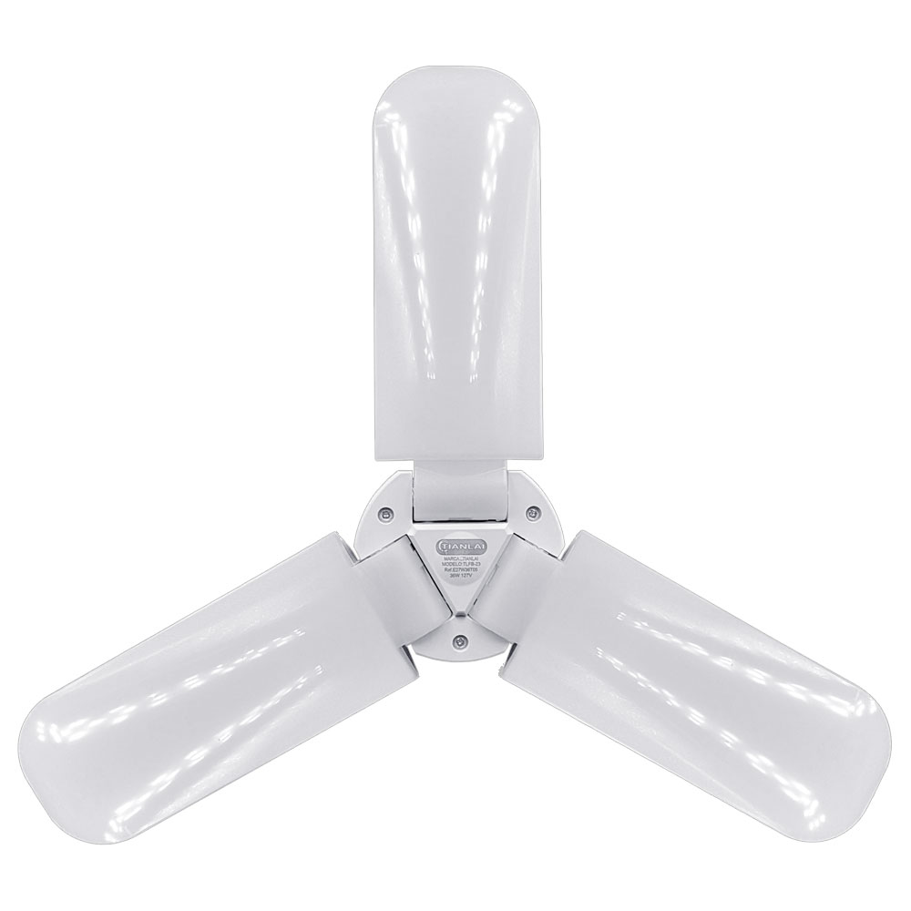 LUMINARIA 36W LED E27W36T05 3 ASPAS LUZ FRIA MEGALUZ