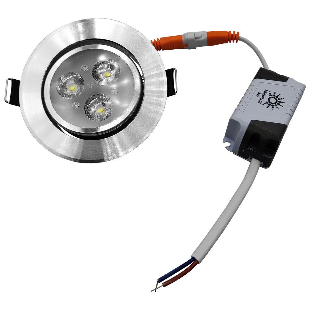 LUMINARIA LED PARA EMPOTRAR 3W L05D03W07 MEGALUZ