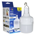 FOCO LED RECARGABLE PORTATIL 9W EM04W9