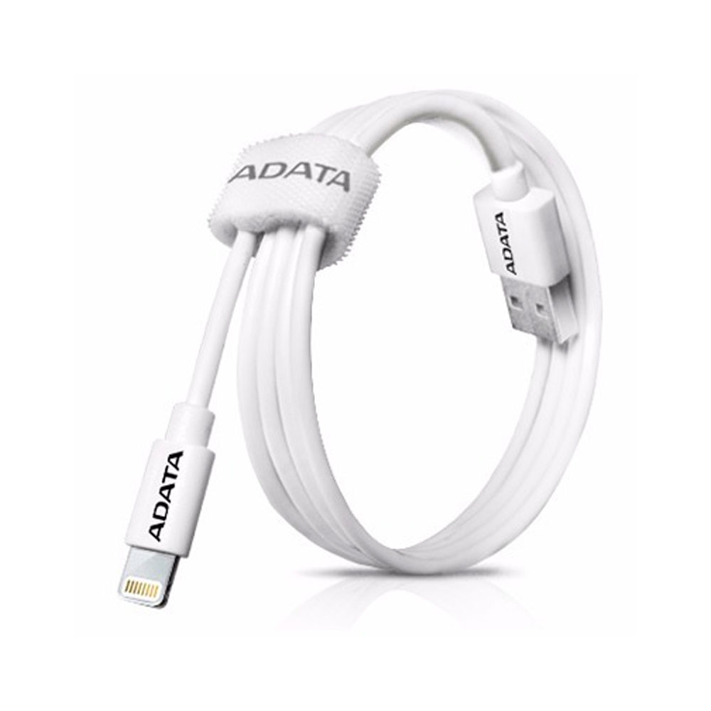 CABLE IPHONE ADATA PLASTICO CERTIFICADO AMFIPL BLANCO