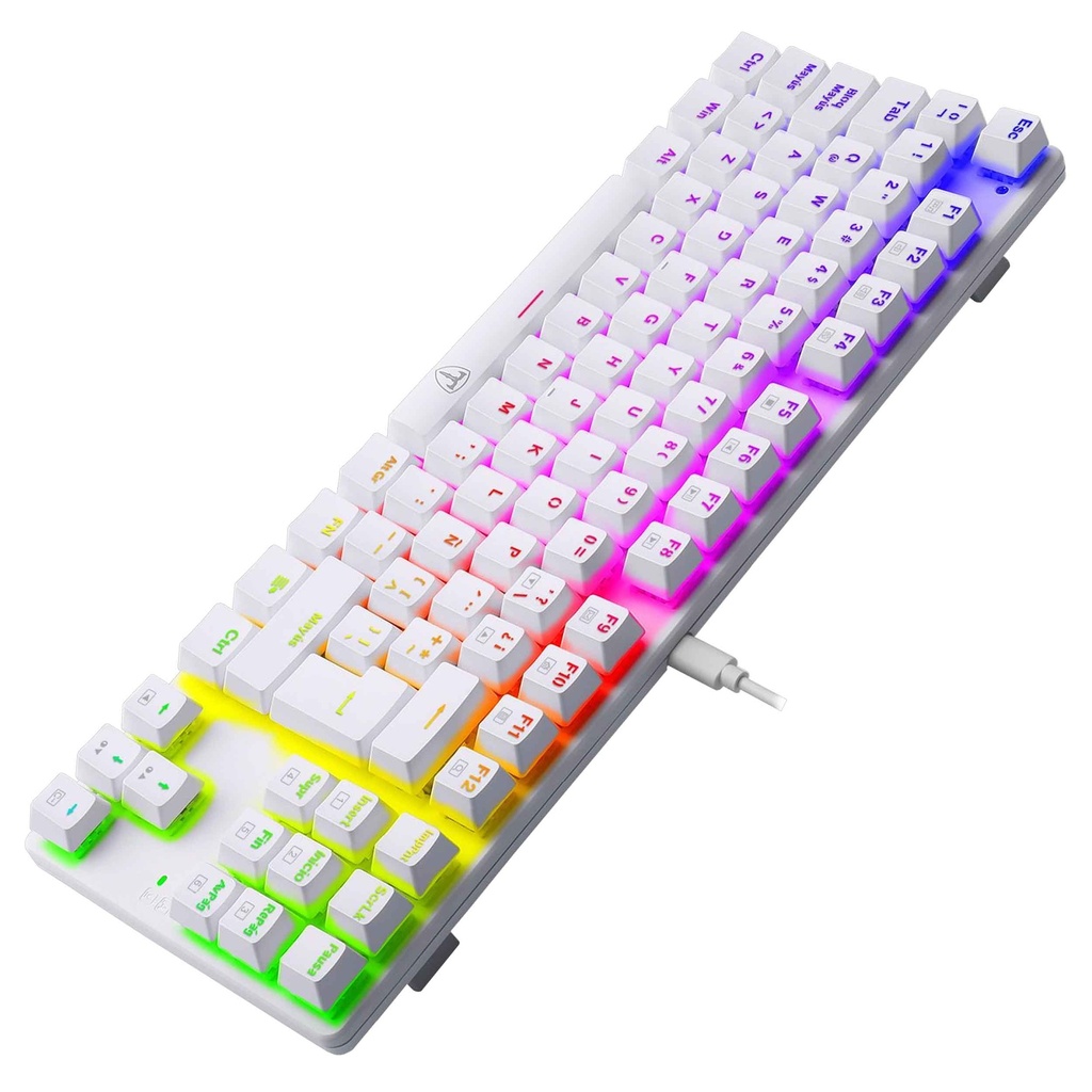 TECLADO ALAMBRICO GAMER T-TGK321 BLANCO T-DAGGER