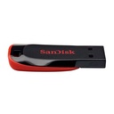 USB 32GB SANDISK SDCZ50-032G-B35 PLASTICO CRUZER BLADE NEGRA