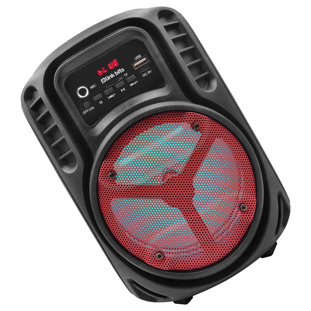BOCINA 6.5" SA683T BT/ MICROFONO/ AUX/ FM/ LUZ LED/ LINK BITS