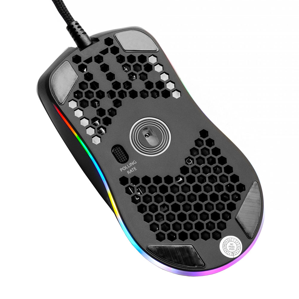 MOUSE ALAMBRICO GAMER YMG-24311 YEYIAN LINKS 3000 RGB 6 BOTONES BLANCO