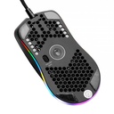 MOUSE ALAMBRICO GAMER YMG-24311 YEYIAN LINKS 3000 RGB 6 BOTONES BLANCO