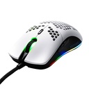 MOUSE ALAMBRICO GAMER YMG-24311 YEYIAN LINKS 3000 RGB 6 BOTONES BLANCO