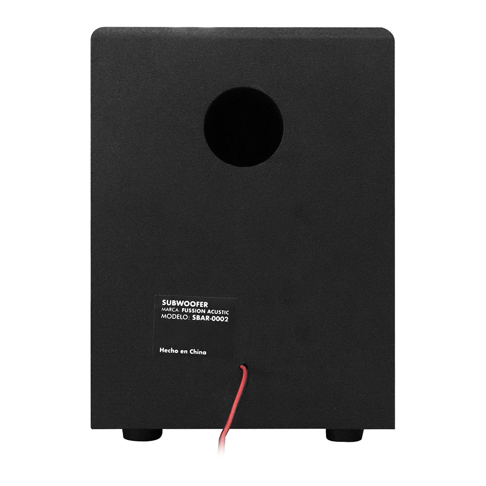 BARRA DE SONIDO CON SUBWOOFER SBAR-0002 FUSSION