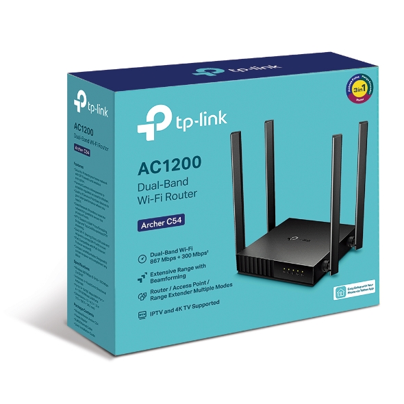 ROUTER TP-LINK ARCHER C50 AC1200 WI-FI  DOBLE BANDA