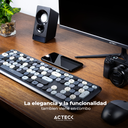 Kit de Teclado y Mouse Inalámbrico AC-935166 MK475 Acteck Creator Chic Colors Negro