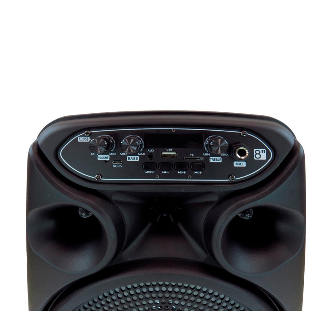 Bocina 8" SA8058T Bt Micrófono Usb Sd Fm