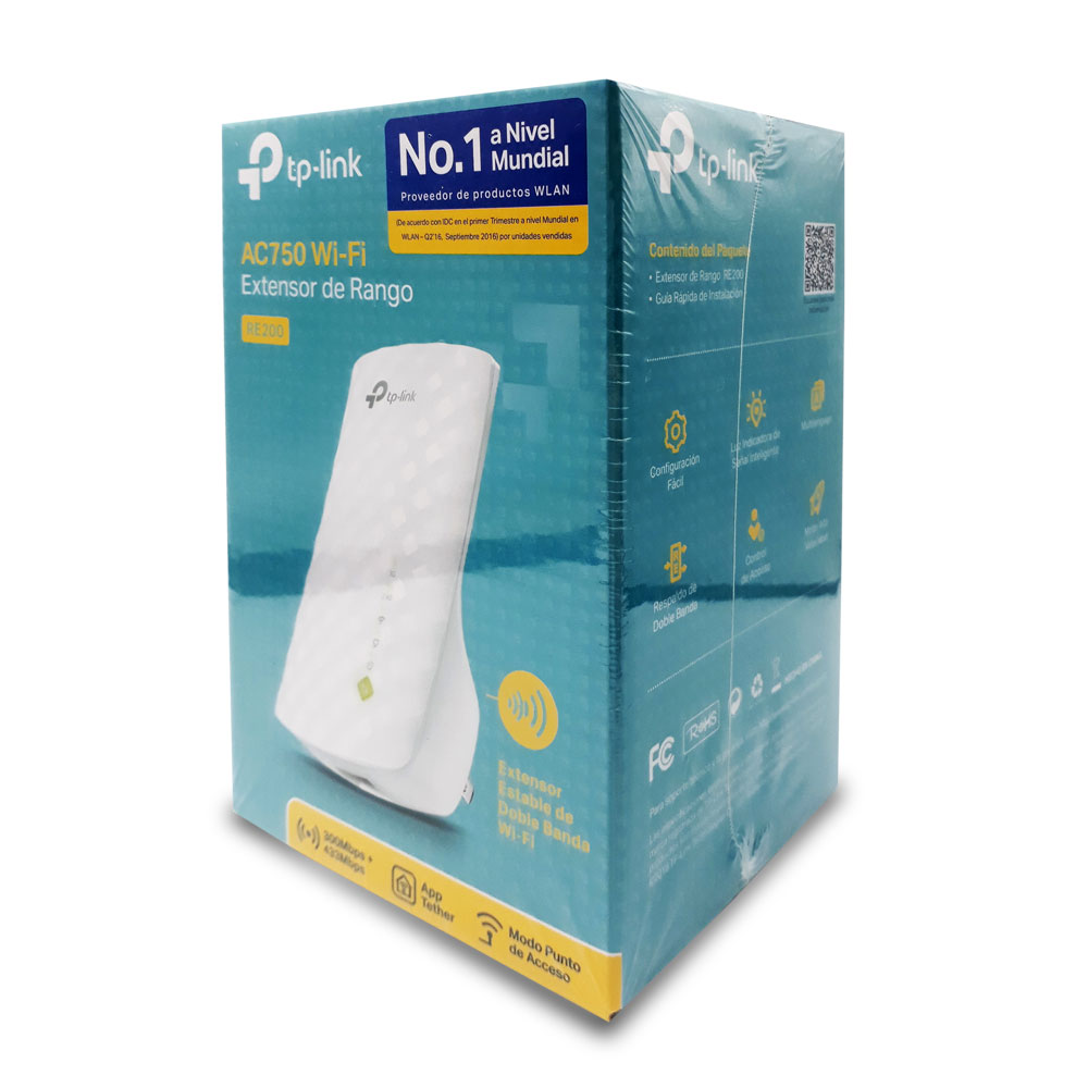 ADAPTADOR REPETIDOR TP-LINK ARCHER RE200/ AC750 MPS