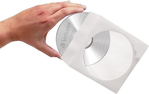 SOBRE PAPEL CD C/VENTANA VERBATIM #49976 PAQ. 100 PZAS.