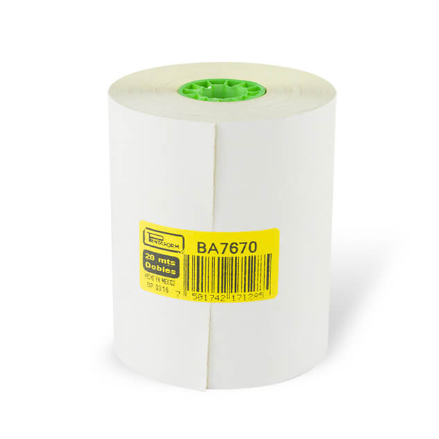 KIT 3 ROLLO PRINTAFORM AUTOCOPIANTE 76X70 BA7670-P3