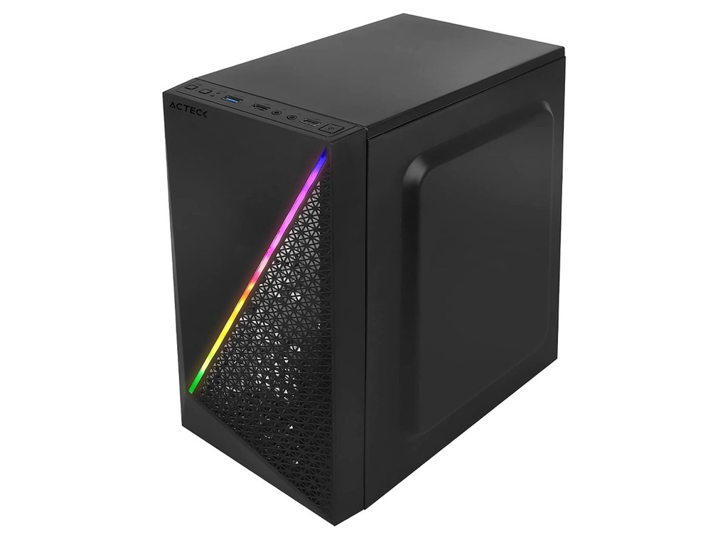 Gabinete Acteck AC-933070 Kioto RGB con Fuente de Poder 500W