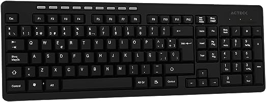 Teclado Inalámbrico Acteck AC-913973 Negro