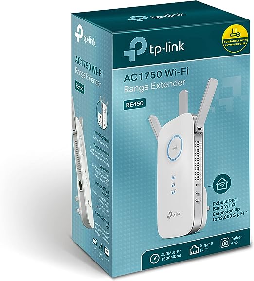 Repetidor Inalámbrico Wi-Fi Tp-Link RE450 Doble Banda AC1750