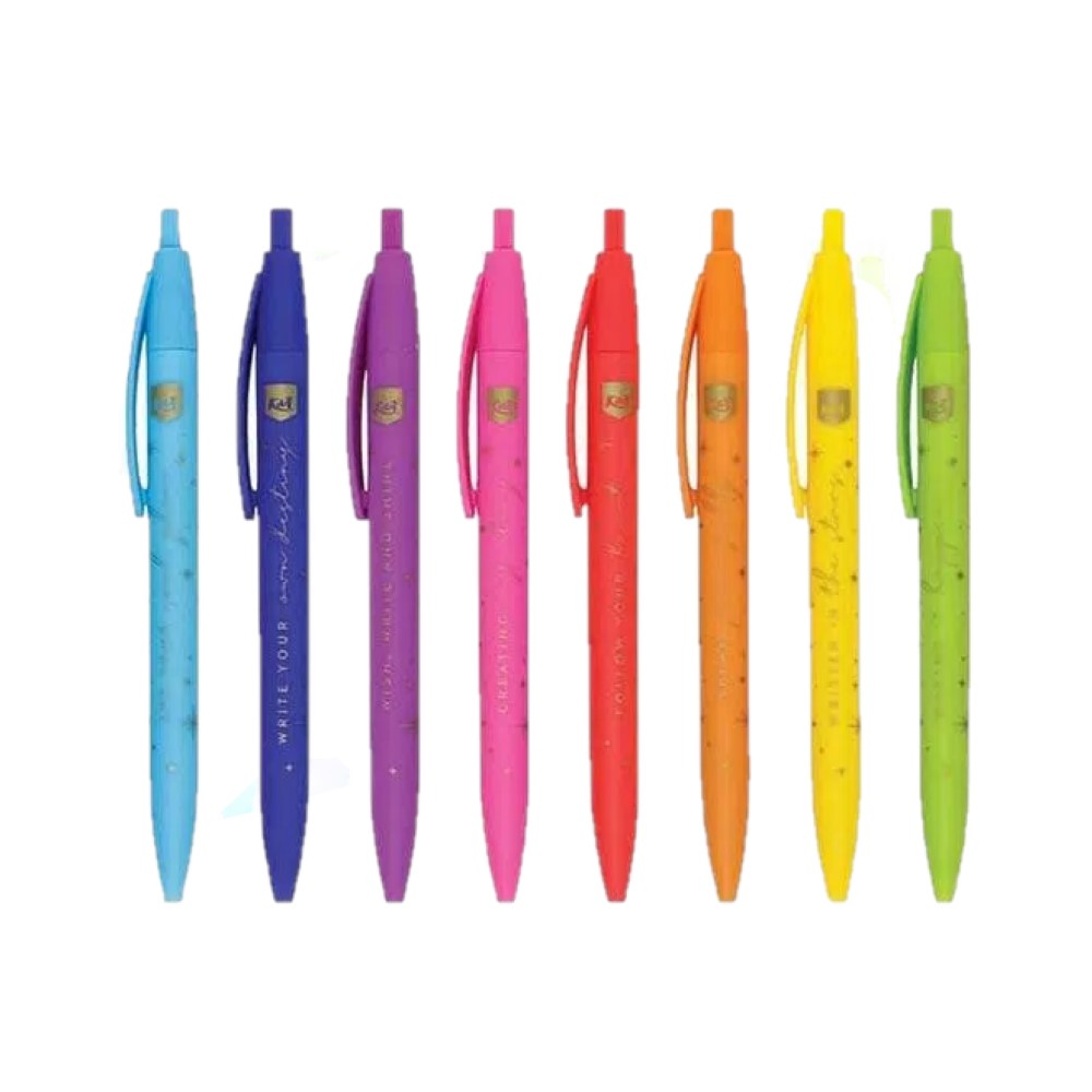 Boligrafo Kiut .7MM BL C/8 Colores Surtido 557219