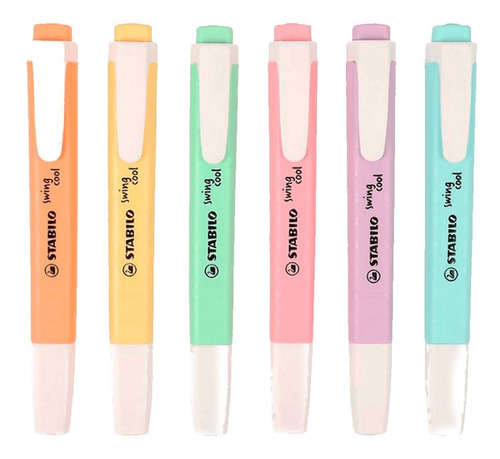 MARCATEXTOS STABILO SWING COOL PASTEL ESTUCHE C/6 275/6-08