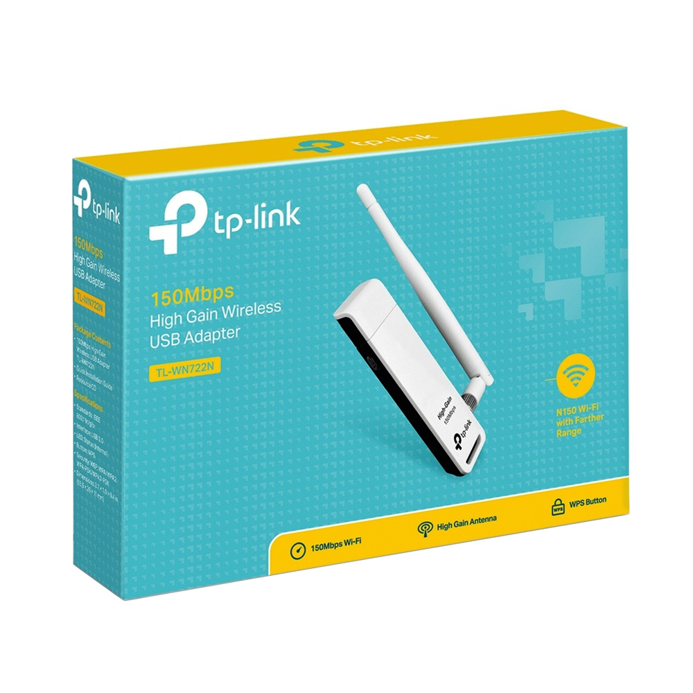 ADAPTADOR INALAMBRICO TP-LINK TL-WN722N 150MBPS