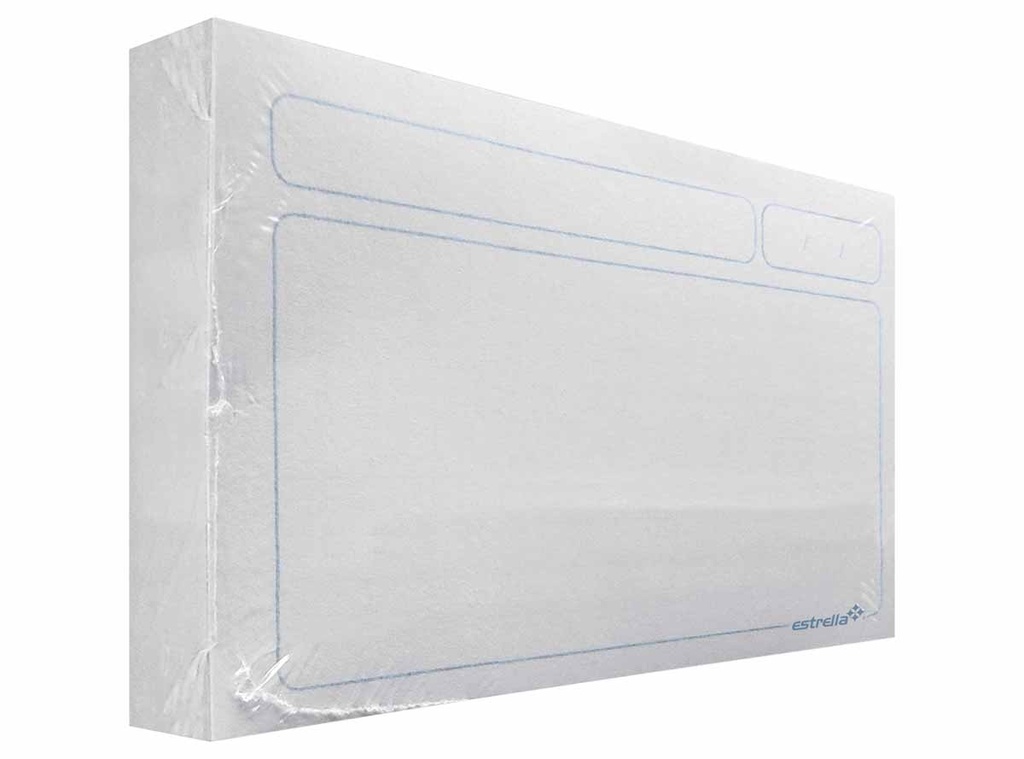 Tarjeta estrella 5X8 blanco de trabajo