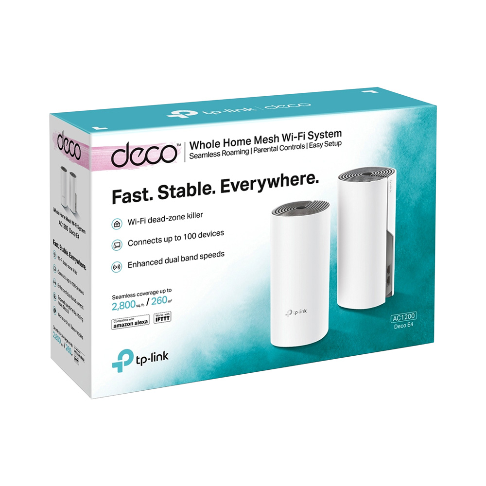 Sistema Wi-Fi Mesh Tp-Link Deco E4 AC1200 2 Piezas