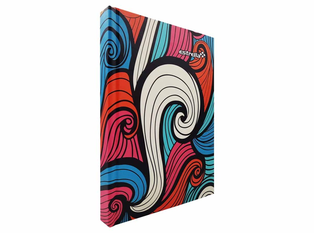 Libreta Estrella F/F Pasta Dura Raya 192 Hojas Est C:36