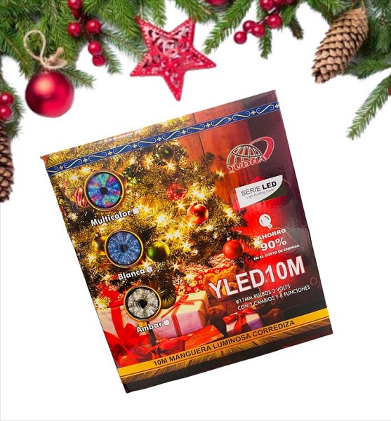 LUCES NAVIDAD LED MANGUERA 10M YLED10M