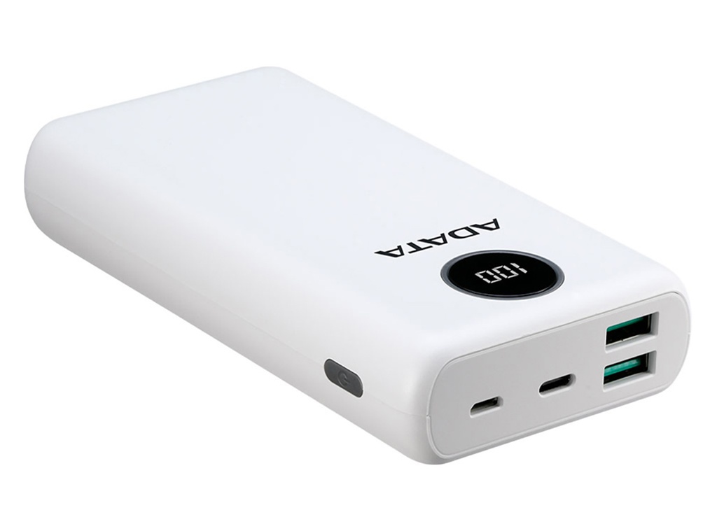 Power Bank Digital Adata P20000QCD Blanco 20,000mAh