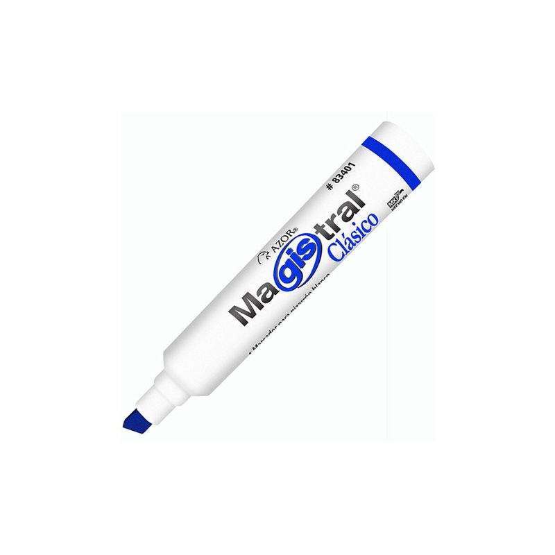 Paquete C/12 Marcador Pintarron Magistral Clasico Azul