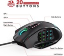 Mouse Alámbrico Gamer M908 Impact 12400 Dpi Redragon