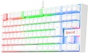 TECLADO ALAMBRICO GAMER K552W-RGB BLANCO SWITCH AZUL MERCANICO REDRAGON