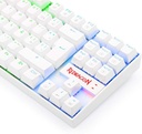 TECLADO ALAMBRICO GAMER K552W-RGB BLANCO SWITCH AZUL MERCANICO REDRAGON
