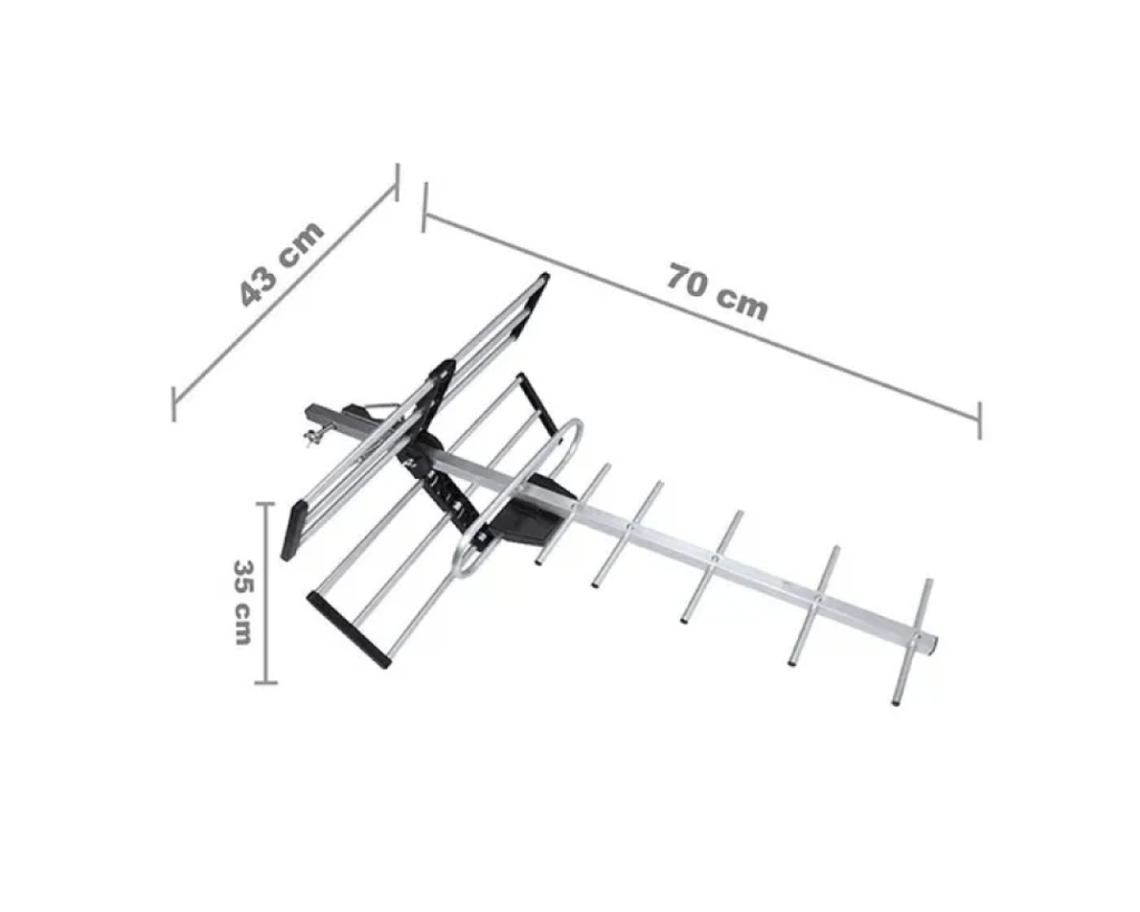 Antena Para Exterior HD001 Alta Definición Especial Para UHF