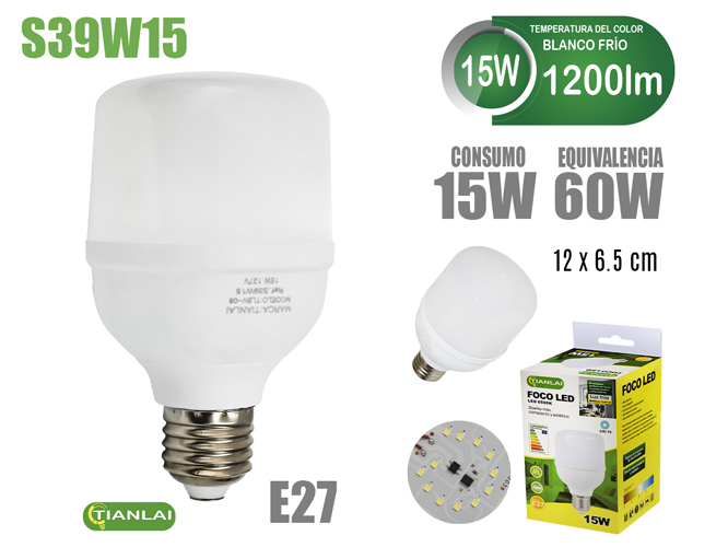 Foco Led S39W15 16W Megaluz
