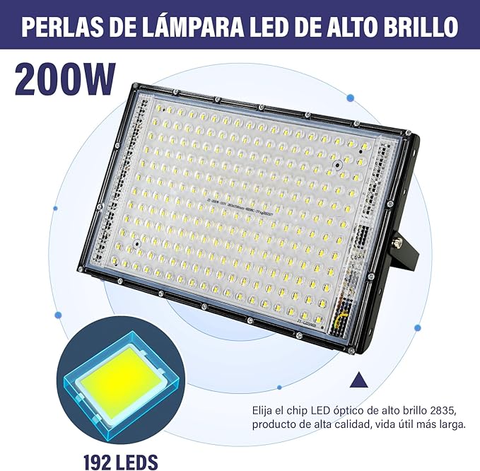 Reflector 200W Led R47W200B Luz Fría Megaluz