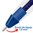 Boligrafo Azor Pin Point 1MM Azul C/12 Piezas