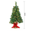 Árbol Navidad Bonsái C/Yute 60cm Holografico